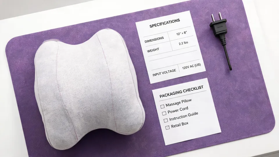 Massage pillow procurement notes